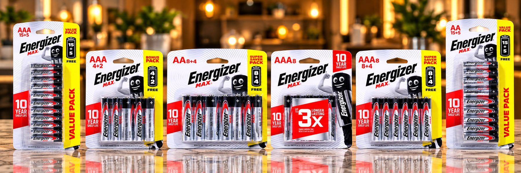 Energizer battery packs